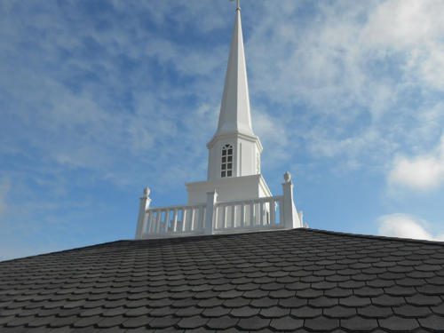 Union Baptist Church, Virginia Beach Virginia. Asphalt Shingles, TPO single-ply membrane and metal cornice work (14)